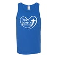 thumbnail image 2 of Wild Bobby His Grace Is Enough Heart Inspirational/Christian Men Graphic Tank Top, Royal, Large, 2 of 5