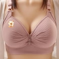 thumbnail image 2 of Riecok Everyday Bras for Women Full Coverage Wireless Bras Plus Size Push Up Bras Breathable Comfortable Bras, 2 of 4