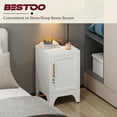 thumbnail image 2 of Metal Cabinet, 23.6" H Metal Storage Locker with Locking Door and Adjustable Shelves, Small Locker Cabinets for Office Garage School Gym, White, 2 of 7