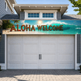 thumbnail image 5 of Aloha Themed Airship Design Welcome Banner, Party Background Decor, Ideal for Hawaiian Themed Parties Luau Celebrations Tropical Events and Photography Backdrops, 5 of 7