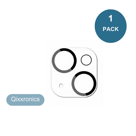 Qixxronics for iPhone 15 Lens Protector Clear Tempered Glass Camera Lens Cover