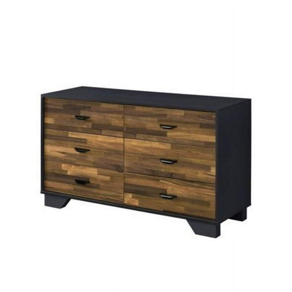 Acme Eos Dresser - Walnut & Black Finish 47"L x 16"W x 31"H