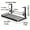 Black Large Size, variant on Under Desk Cable Management Tray 14.37 Inch No Drill Steel Desk Cable Organizers Wire Management Tray Cable Management Rack