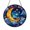 Stained Glass 7.87 Inch, variant on Night Sky Crescent Glass Suncatcher Window Decor, Stained Glass Style Round Hanging Art
