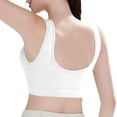 thumbnail image 3 of Sports Bras for Women Invisible Deep V Comfy Mesh Full Coverage Shaping Supportive Athletic Push Up Bra Pushup Anti-Sagging Wireless Padded Comfortable Cute Plunge Bra No Underwire Bralettes White, 3 of 8