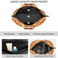 thumbnail image 2 of Travel Tote Bag with Pizza Pattern Funny Cartoon Prints Large Capacity Weekender Bag Featuring Delicious Cheese Pepperoni Designs, Lightweight Multipurpose Bag for Pizza Lovers, 2 of 5