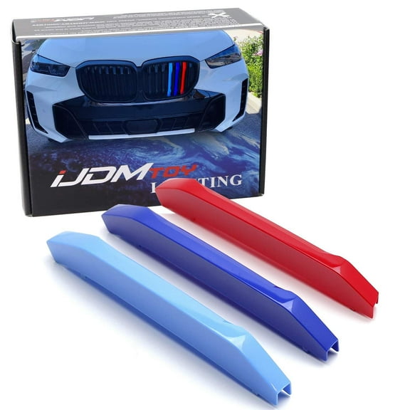 Exact Fit M-Color Grille Insert Trims For BMW 2024-up G05 X5 LCI/Facelift w/ 7-Beam Standard Grille