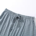 thumbnail image 2 of SWSMCLT Men's Soft Pajama Shorts Cool Pajamas Modal Classic Comfy Drawstring Loungewear Thin Loose Lounging Light Blue X-Small, 2 of 2