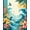Blue, Pattern 3, variant on ODIKA 4'x6' Machine Washable Non-Slip Area Rug, Botanical Floral Green High Traffic Rug, Yellow, 259145