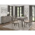 thumbnail image 1 of Topline Home Furnishings Ensemble de salle à manger 7 pièces gris rustique, 1 of 4