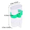 thumbnail image 2 of Bebedero Para Mascotas, Alimentador De Alimentos, Clip De Agua, Bebedero De Agua De Plástico De Premium Para Pájaros, Para Periquitos, Tortolitos, Aviario, Jaula Para Cacatúas Yuarrent HA023604-00, 2 of 7