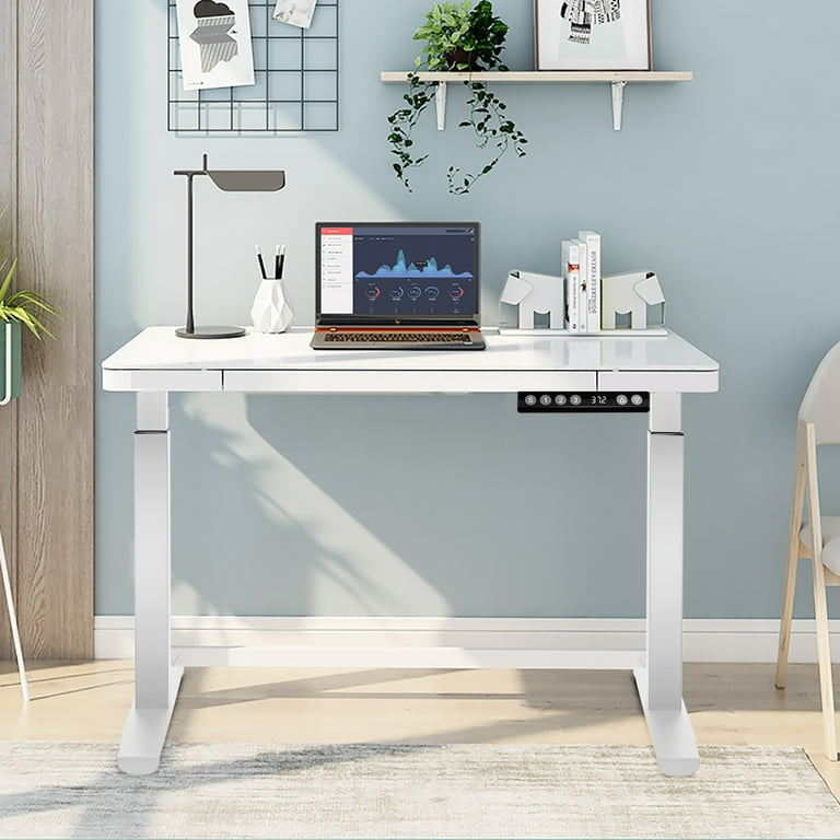 Costway Home Computer Electric Stand Up Desk Frame, Dual