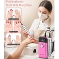 thumbnail image 5 of 45000RPM Cordless Electric Nail Drill File for Acrylic Gel Nails Polishing Removing, Portable Efile with Drill Bits Kit for All Nail Care, Manicure Polishing, Shaping Gel Removal at Home Salon, 5 of 8