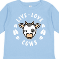 thumbnail image 4 of Inktastic Live Love Cows Boys or Girls Long Sleeve Toddler T-Shirt, 4 of 5