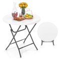 thumbnail image 2 of Costway 32" Round Folding Table Lightweight Portable Commercial Banquet Table for Picnic, 2 of 10
