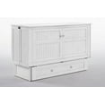 thumbnail image 1 of Night and Day Daisy Murphy Cabinet Bed with Queen Gel Memory Foam Mattress (White), 1 of 17