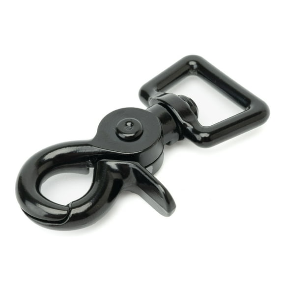 50 - Country Brook Design® 3/4 inch Black Powder Coated Trigger Swivel Snap Hooks
