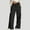 Black, variant on QUNYINEY Casual Cargo Pants Women Plus Size Baggy Wide Leg High Waisted Black Trousers Multi Pocket Drawstring Lounge Loose Fit Elastic Waist Women Outfits