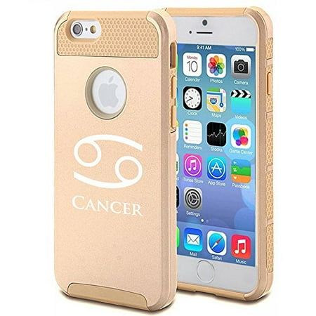 Apple iPhone 5c Shockproof Impact Hard Case Cover Horoscope Zodiac Birth Sign Cancer (Gold (Best Horoscope App For Iphone 2019)