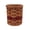 Red, variant on Amish Utensil Holder Storage Crock Woven Wicker Basket With Solid Oak Bottom (Green)