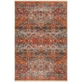 thumbnail image 6 of SAFAVIEH Vintage Persian Lucinda Geometric Polyester Area Rug, Aqua/Orange, 5' x 7'6", 6 of 6