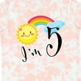 thumbnail image 4 of Inktastic I'm 5 Fifth Birthday Sun Rainbow Boys or Girls Toddler T-Shirt, 4 of 5