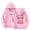 Pink, variant on LUOGENLI Girls Hoodies Size 14-16 Full Zipper Girls Casual Long Sleeve Hoodies Cute Oversized Pocket Sweatshirt Tops Girls Hoodies Size 10-12 Red Grey 6-7 Years