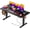 Black3, variant on Huuger 48 x 28 Large Electric Standing Desk, Height Adjustable Desk, 27.6" Deep Desktop, Stand up Gaming, 2 Hooks, 3 Preset Heights, for Home Office, Grey