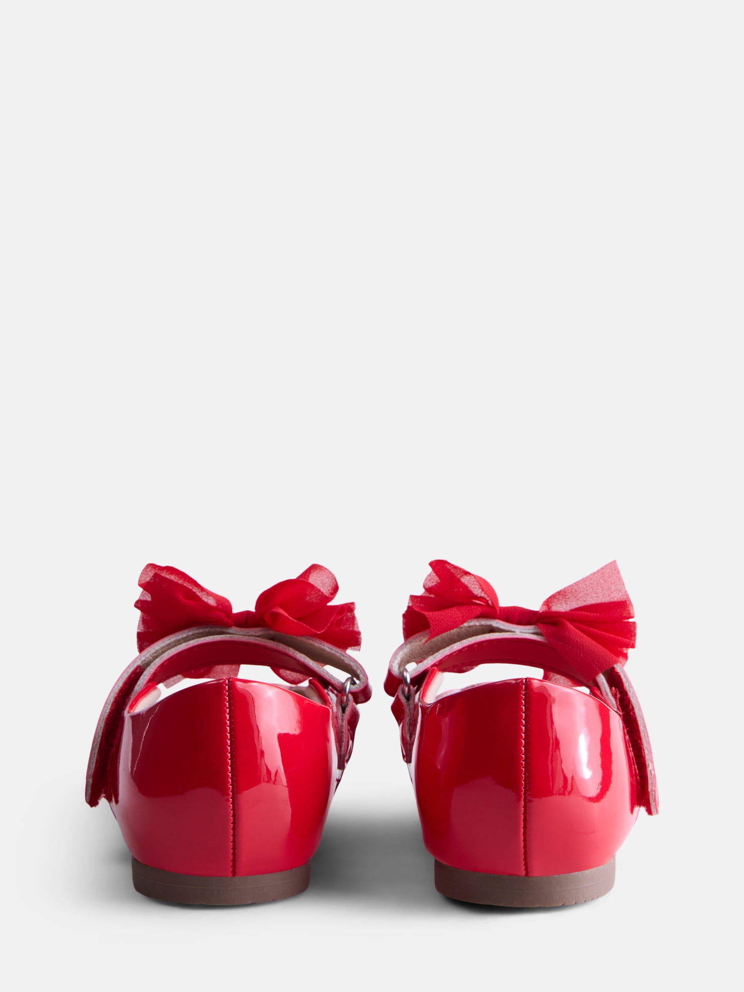 Wonder Nation Baby and Toddler Girls Tulle Bow Ballet Flats