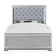 thumbnail image 3 of Pemberly Row 63.5" x 86.5" Wood Queen Panel Bed in Silver/Metallic Mercury, 3 of 9