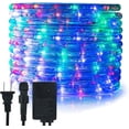 thumbnail image 1 of Manguera de Luz LED Navideña - 8 Modos, IP65 Resistente al Agua, Blanco Cálido/Frío/Multicolor - ¡Ilumina tu Navidad! (20M - 400 LED's, Multicolor), 1 of 9