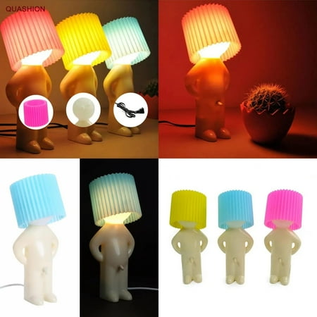 

DUFDIEJ Add a touch of whimsy to your space with this cute charming Naughty Boy Night Light Desk Lamp. Featuring a small a little shy Mr. P design with a soft glow this creative and un