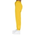 thumbnail image 6 of BRDFRL Women's Sweatpants Petite Length Pockets Pants Casual Workout Athletic Joggers Drawstring Waist Sweat Pants Yellow 5XL, 6 of 7
