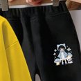 thumbnail image 5 of 7-8T Boys Girl Clothes Set Crewneck Sweatshirt Long Sleeve Tops + Jogger Pants Fall Winter Outfits 3T 4T 5T 6T 7T 8T 9T 10T Kids Yellow Outfits, 5 of 7