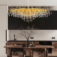 thumbnail image 4 of Crystal Chandelier for Dining Room - 63in Modern Farmhouse Crystal Gold Chandelier, Raindrop Tree Branch Chandeliers for Living Room, Bedroom, Entryway, Foyer, High, 4 of 8
