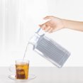 thumbnail image 1 of EGNMCR Kitchen Utensils Set, Large Capacity Acrylic PC Home Jug Striped Plastic Clear JuicePitcher. Water bottle, 1 of 6