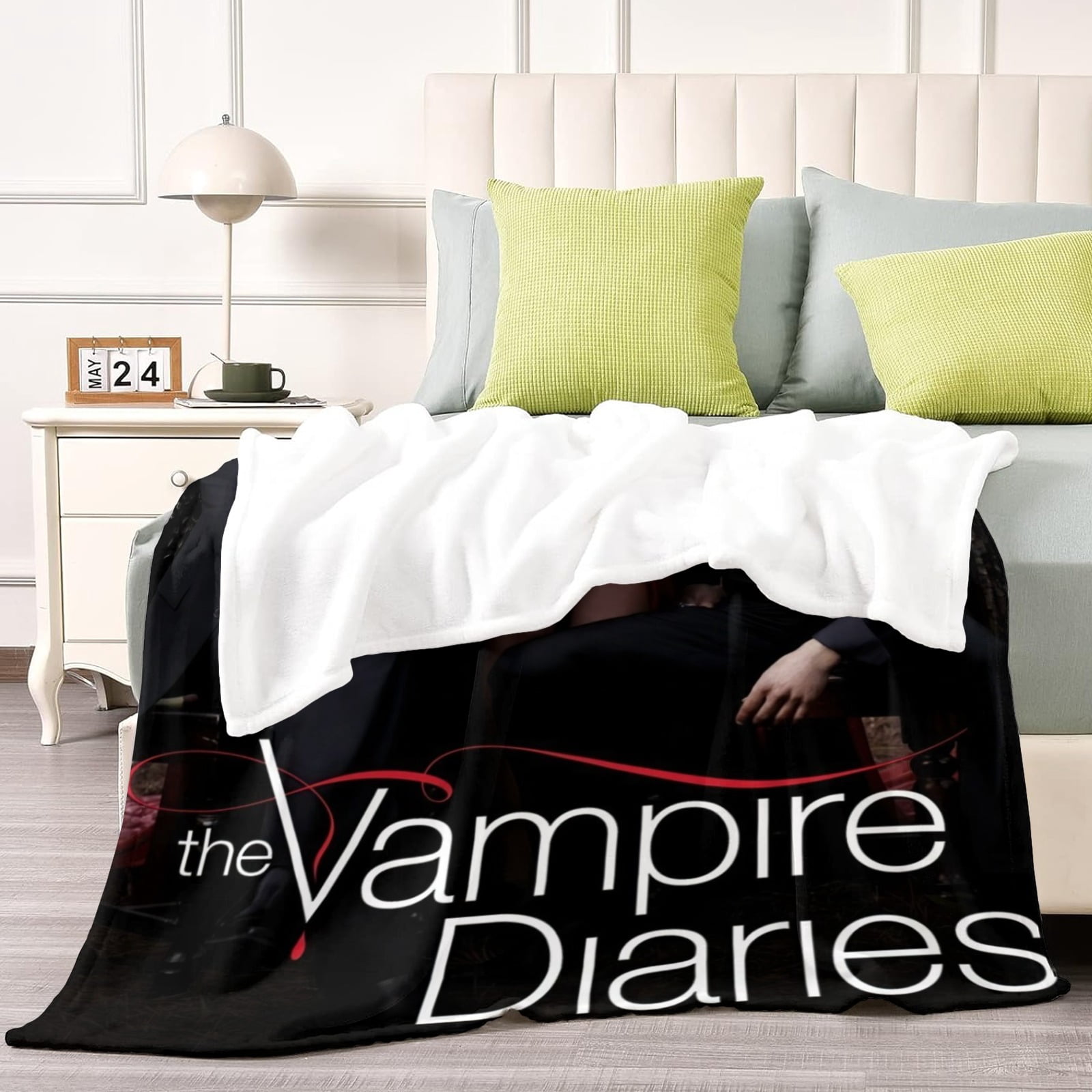 Vampire Diaries Throw Blanket Gifts for Fans Lover Girls Boys Women Present Hoodie Him Bed 40"x50"