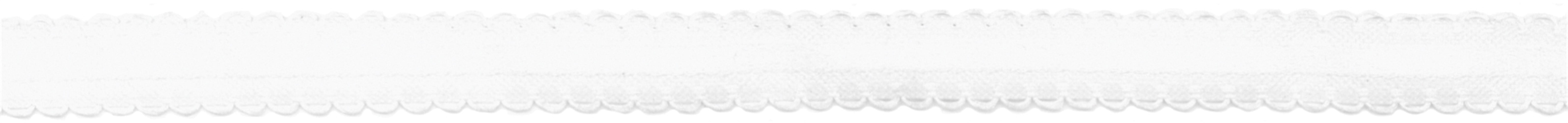 Scallop Edge Satin Ribbon, 3 8"W 10 yd, White by Berwick Offray