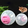thumbnail image 2 of 10cm/12cm Pet Exercise Running Ball Plastic Animal Ball Mini Transparent Pet Small Aminals Jogging Playing Plastic Ball Toy, 2 of 9
