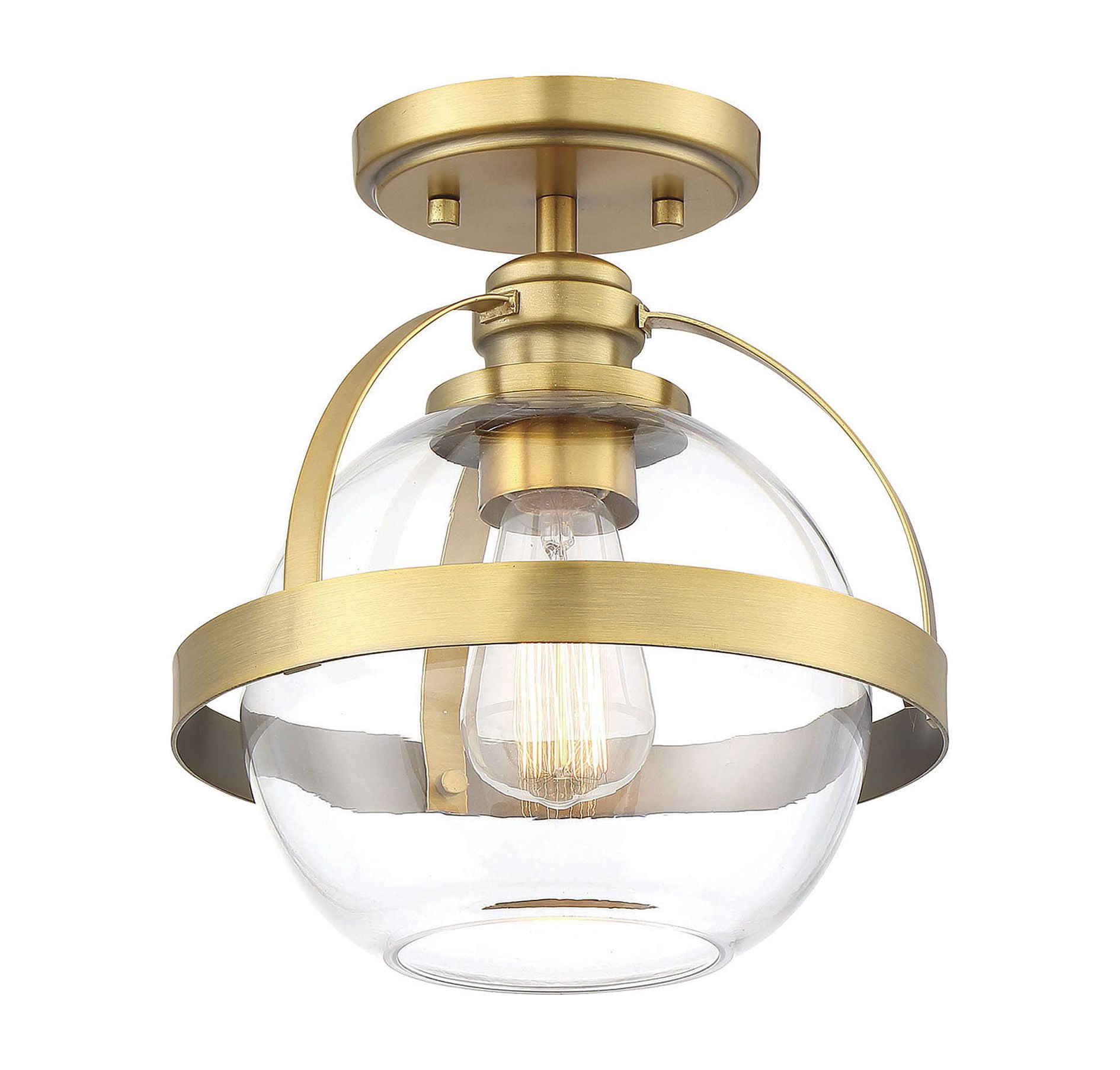 Pendleton 1-Light Ceiling Light in Warm Brass