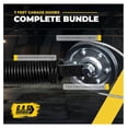 thumbnail image 6 of Heavy-Duty Double-Looped Garage Door Extension Bundle 210 lb (White) , 3" Pulleys, and Extension Cables for 7' Feet Garage Door | Garage Door Parts, 6 of 8