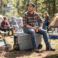 thumbnail image 6 of Costway 84QT Portable Wheeled Ice Cooler with Foldable Pull & Carry Handles for Camping, 6 of 11