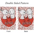 thumbnail image 3 of GZHJMY Garden Flag Double Sided Doodle Lovers Valentines, Fade Resistant Yard Flag Durable Banner Indoor Outdoor Home Decor 12x18 Inch Yard Flags, 3 of 7