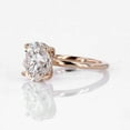 thumbnail image 5 of Cora Jewellery 10x8MM Oval Moissanite Engagement Ring For Women, Hidden Halo Ring, 14K Rose Gold, 5 of 7