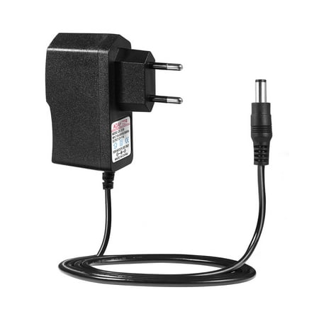 Image of WINOMO 1PC 5.5mm x 2.1mm EU-plug DC 12V 1A AC Power Adapter Wall Charger Power Supply for CCTV Camera (Black)
