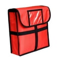 thumbnail image 1 of Bolsa Develivey para Pizza, gran capacidad, 33cm x 33cm x 11cm, bolsas aisladas para mantenimiento fresco de Pizza, bolsa de entrega de alimentos para Rojo Macarena Caja de entrega térmica, 1 of 7