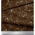 thumbnail image 2 of Soimoi Rayon Crepe Fabric Branches,Leaves & Bird Print Fabric by Yard 46 Inch Wide, 2 of 3