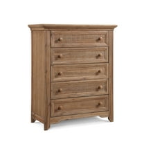 Suite Bebe Winchester 5-Drawer Traditional Wood Chest in Biscotti