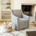 thumbnail image 2 of Kansas Swivel Accent Chair, Keten Earth, 2 of 6