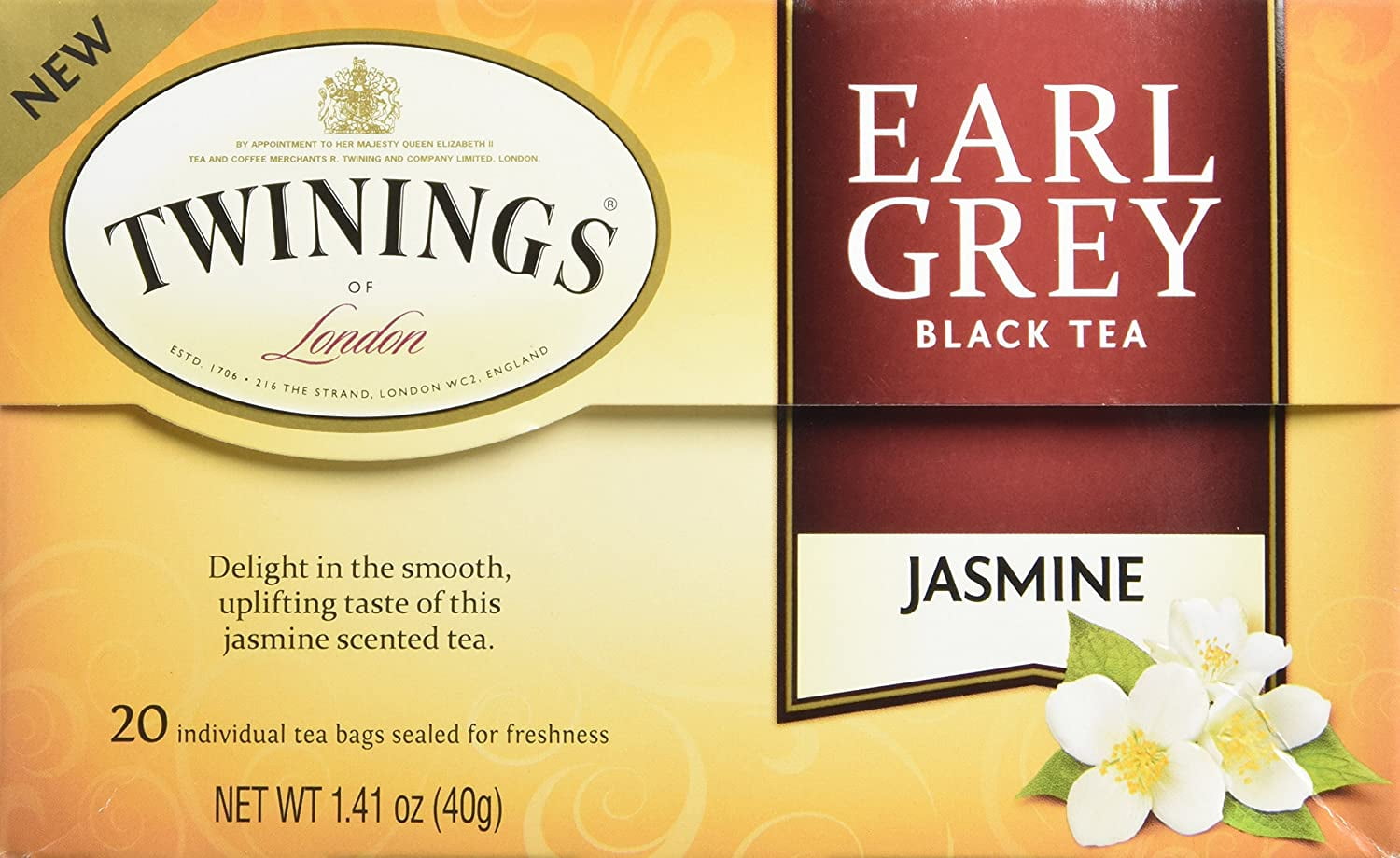TWINING EARL GREY JASMINE 20 CT